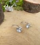 Handmade Silver Blossom Drop Earrings - Image 6
