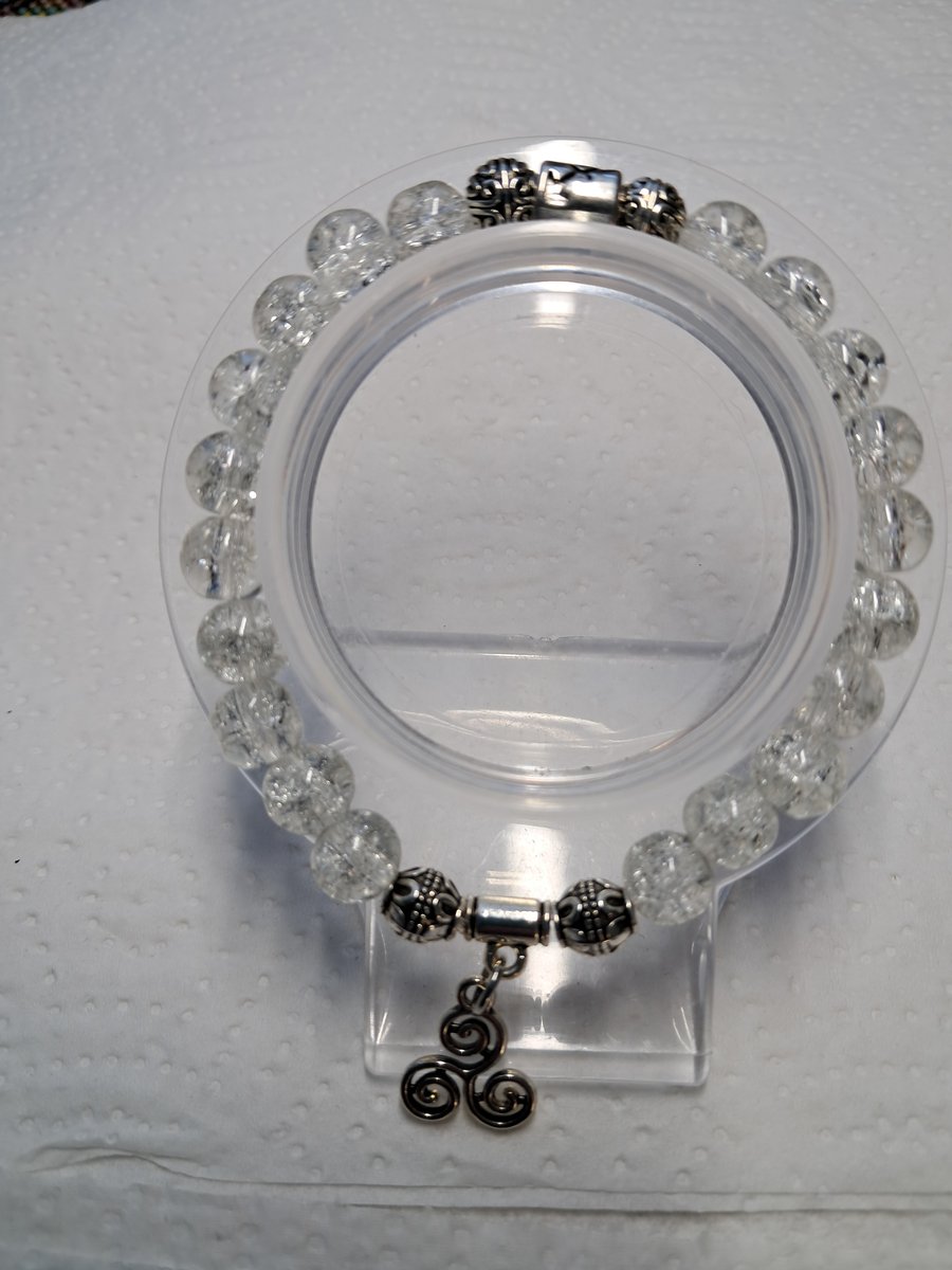 Crackle Sagittarius Stretch Bracelet 