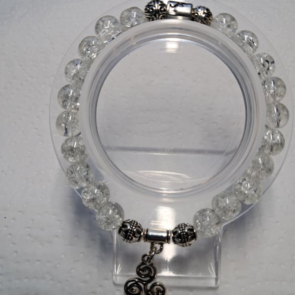 Crackle Sagittarius Stretch Bracelet 