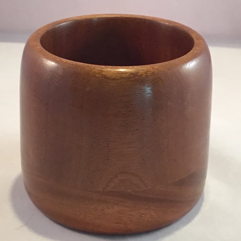 Lidless round storage container.