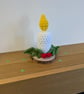 White Candle Centerpiece, Artificial Candle, Christmas Dec - Image 9