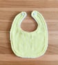 Newborn Baby Bib Lemon-White Floral Design 0-3 months. Baby Bib-NBB11