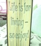 Life is for living - so enjoy! CUT & FOLD Book Folding Pattern - EMAILED PDF - Image 3