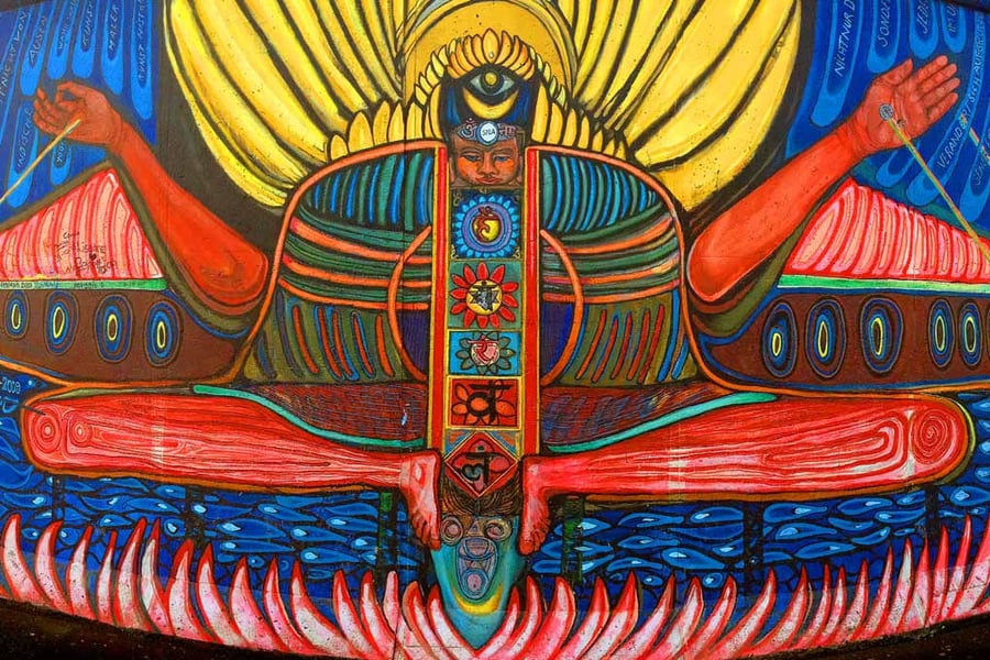 Berlin Wall Graffiti Artwork Street Art Mural Germany 18"x12" Print