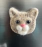 Cute Needle felted cat fridge magnet  - Image 5
