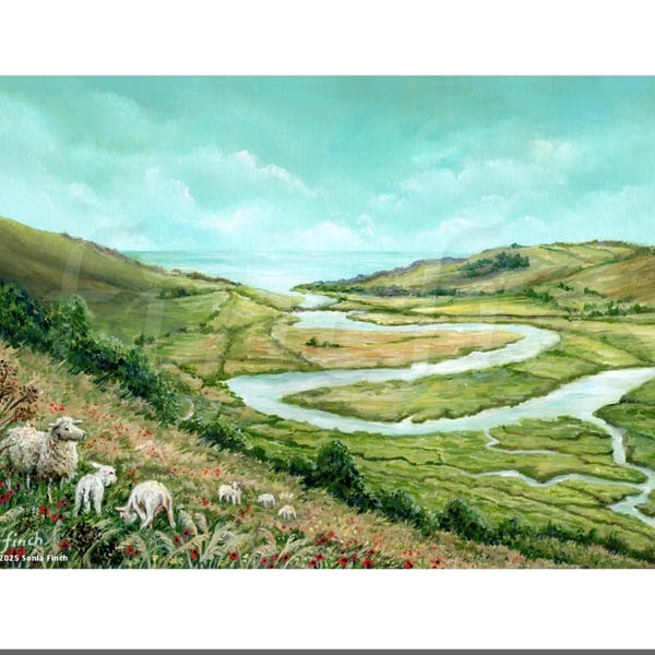 Cuckmere Haven after the Storm - Greeting Card