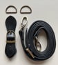 Black & Antique Brass Hardware Kit for making a Felt Bag on a Ball