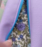 Hand made Faux Leather Zipper Pouch withElastic from The Garden Collection. - Image 3