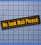 No Junk Mail Please vinyl letterbox sticker, decal - Image 8