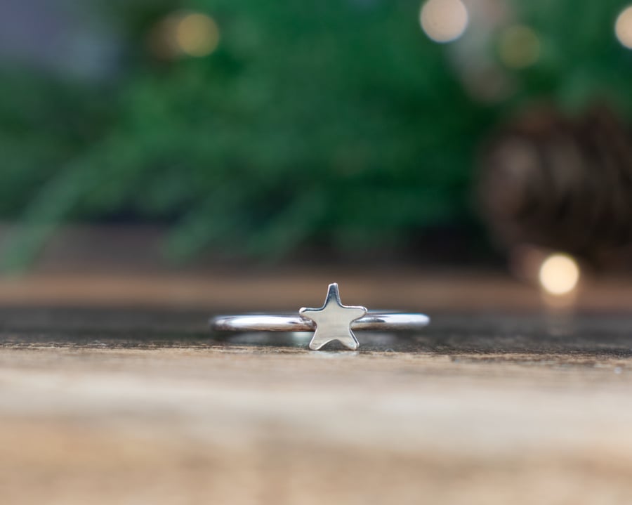 Silver Star Ring 