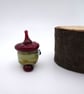 small glass acorn - Image 2