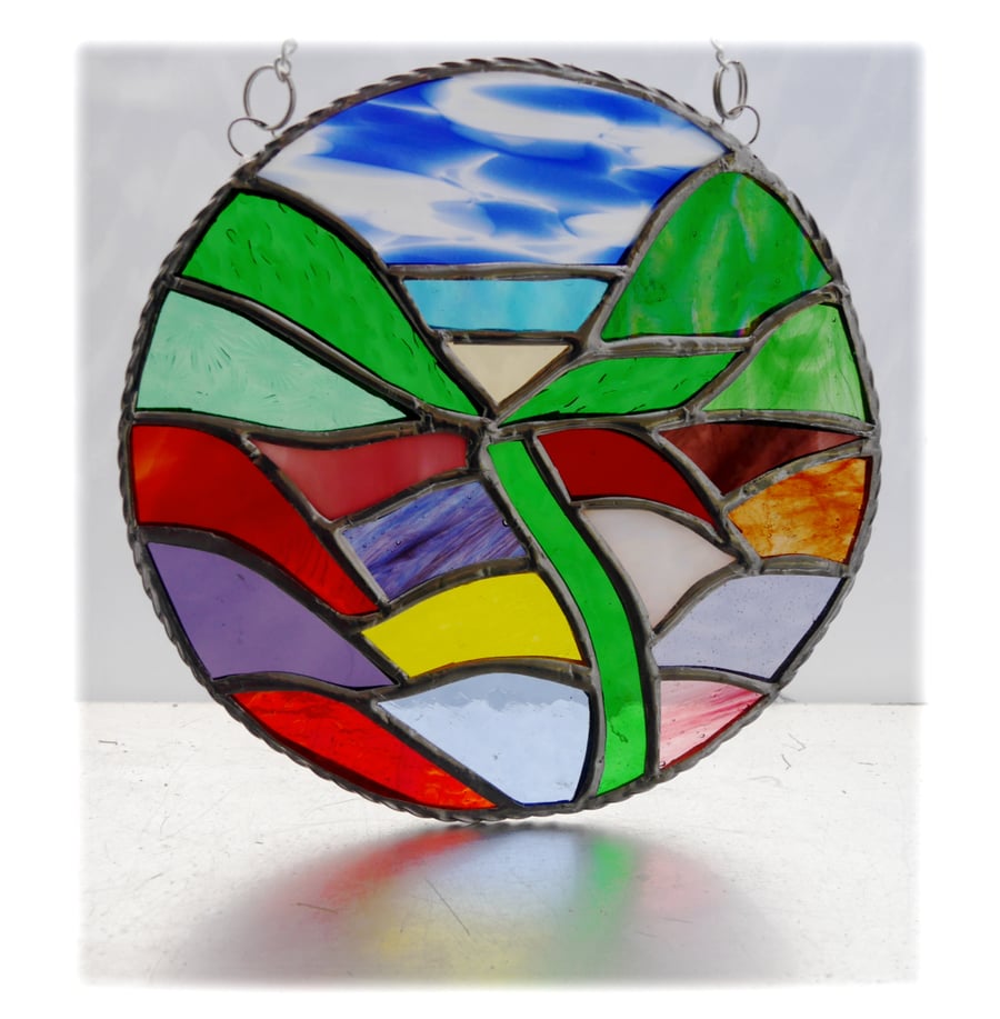 Herbaceous Garden Stained Glass Suncatcher 