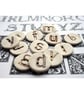 alphabet buttons - handmade ceramic letters - Image 5