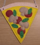 Handmade Felt Pizza Slice Necklace