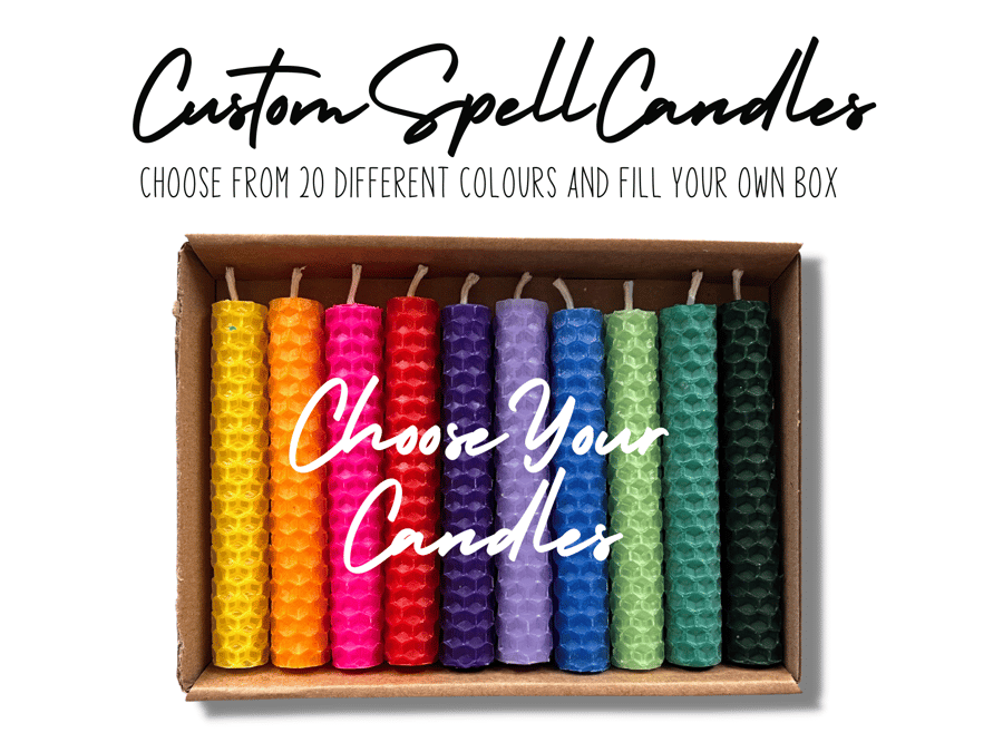 Custom Choose Your Own 10 Beeswax Spell Candles Folksy