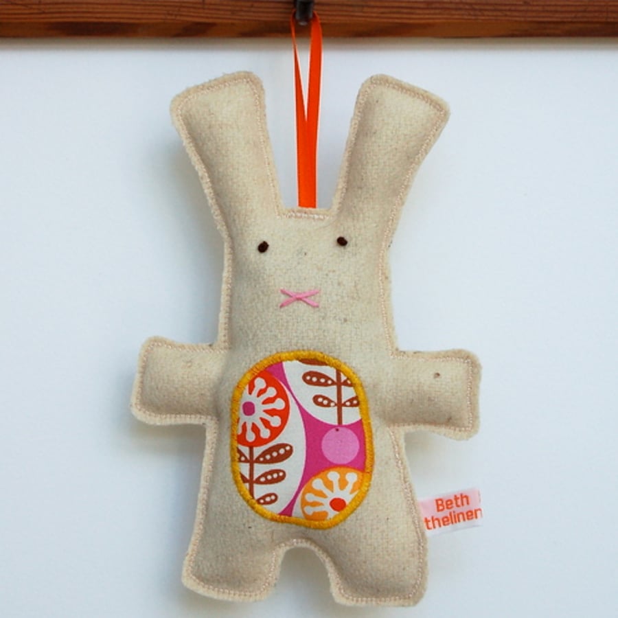 SALE Yellow Bunny Lavender Bag