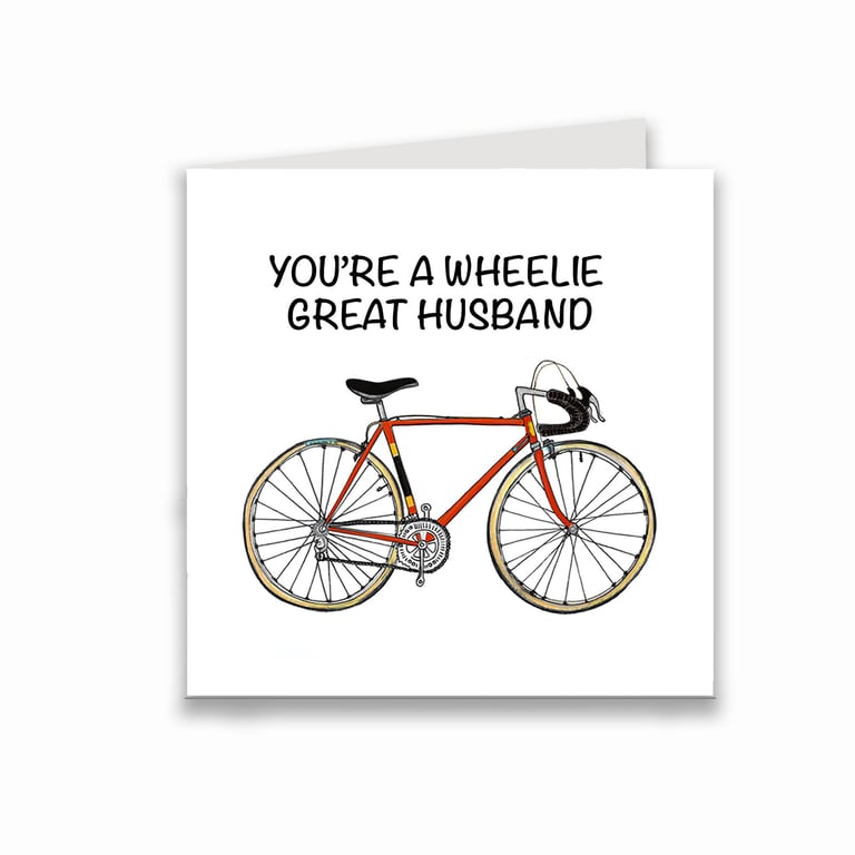 Husband card for a bicycle loving cyclist