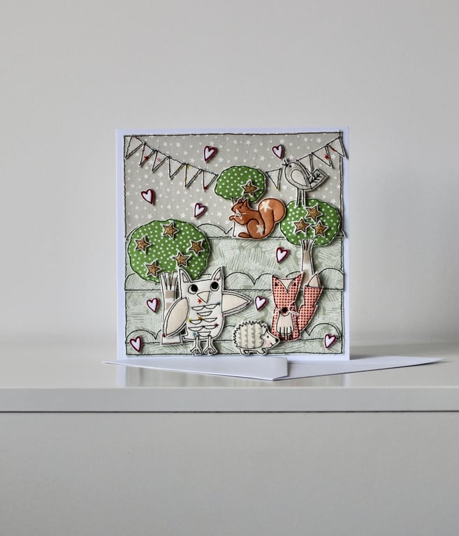 'New Baby' - Personalisable Handmade Blank Card