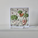 'New Baby' - Personalisable Handmade Blank Card