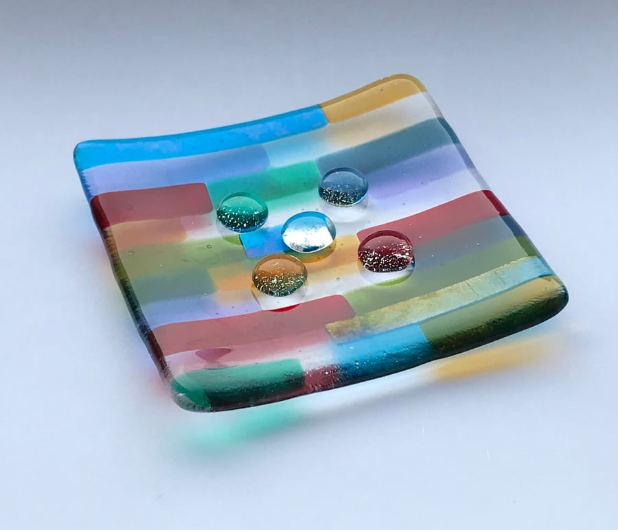 Fused Glass Soap Dish