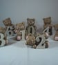Ceramic Animal Bear Birthday Celebration Figurine Number Six Ornament Decoration - Image 5