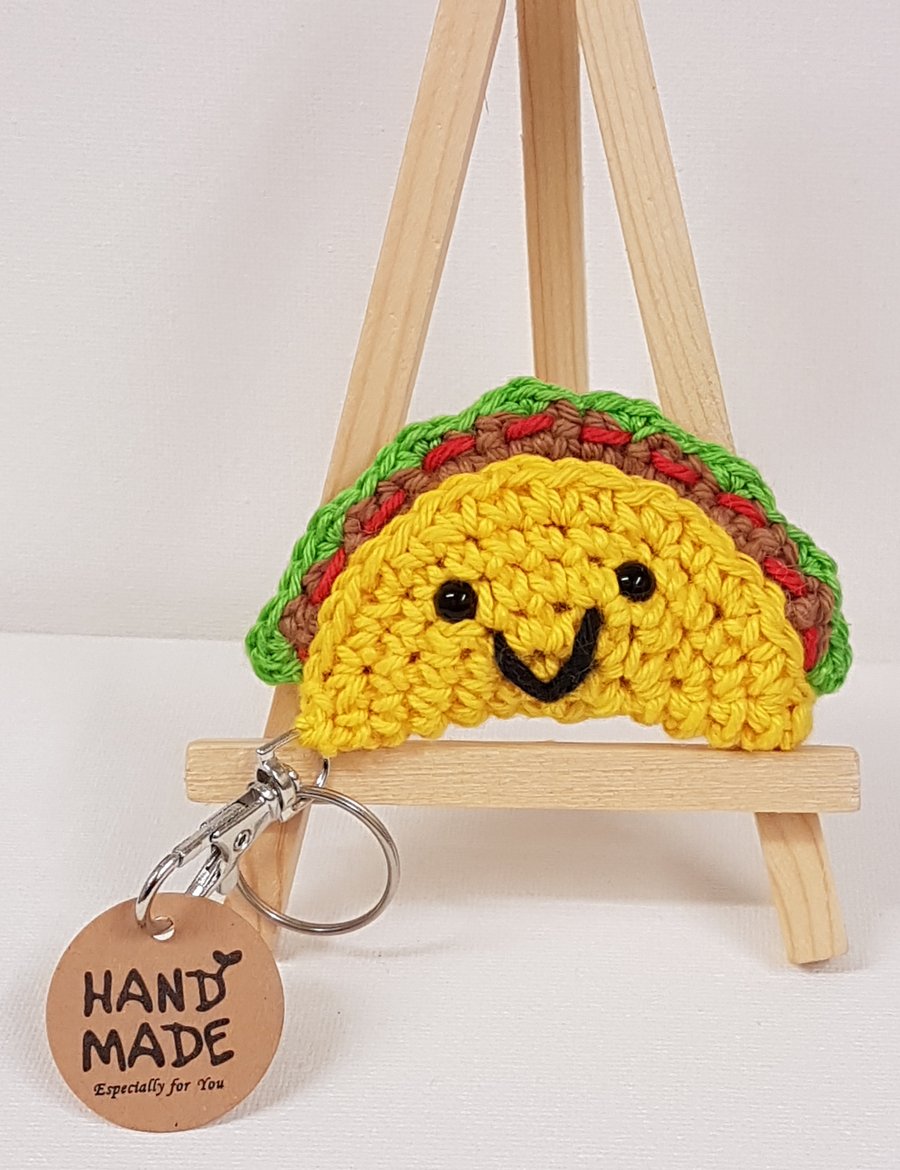 Crochet Taco keyring bagcharm