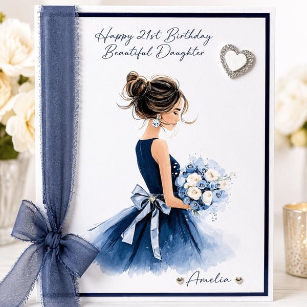 Personalised Birthday Card, Daughter, Sister, Friend, Niece, Female