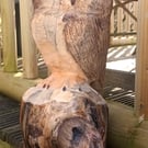 Pine Owl Carving