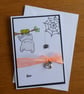 Halloween Card - Bat With Pumpkin Charm - Image 8