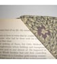 Grayson Perry Liberty Fabric Bookmark Corner Page Keeper Purple Black