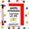  Cute Eggs Anniversary Card For Husband, Wife, Him, Her