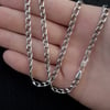 Handcrafted 4.5mm Sterling Silver Curb Chain