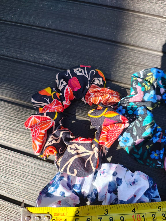 Handmade hair scrunchies 
