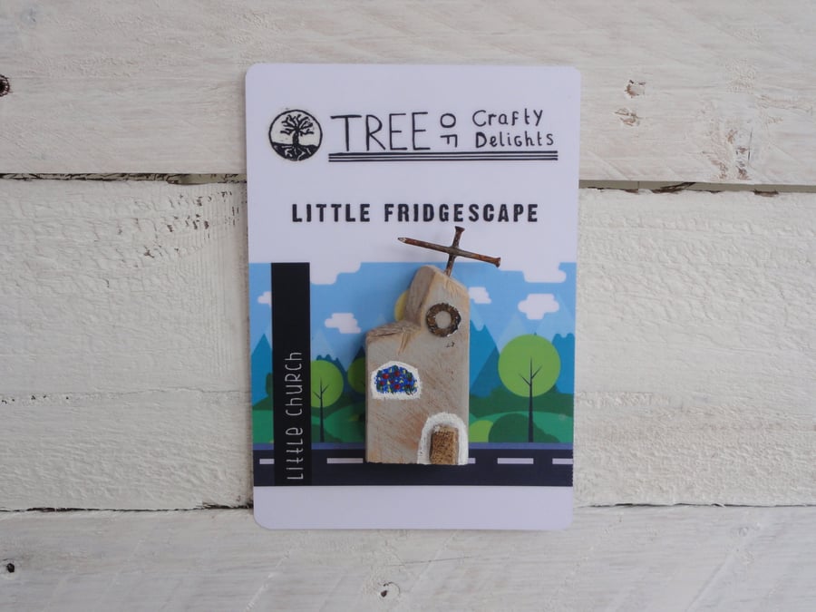 Little church - fridge magnet