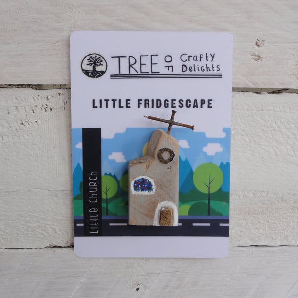 Little church - fridge magnet