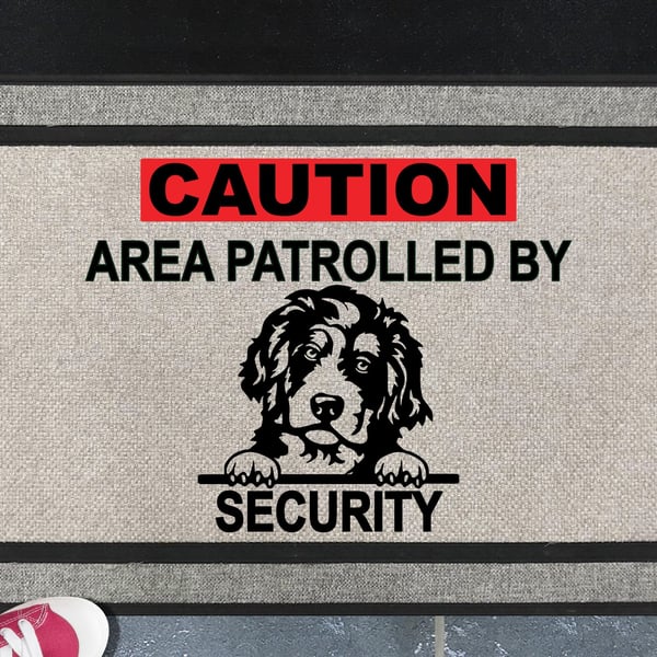 Bernedoodle Security Door Mat No.2 - Welcome Mat - All Weather 45x70cm 