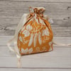 Orange Pea drawstring bag