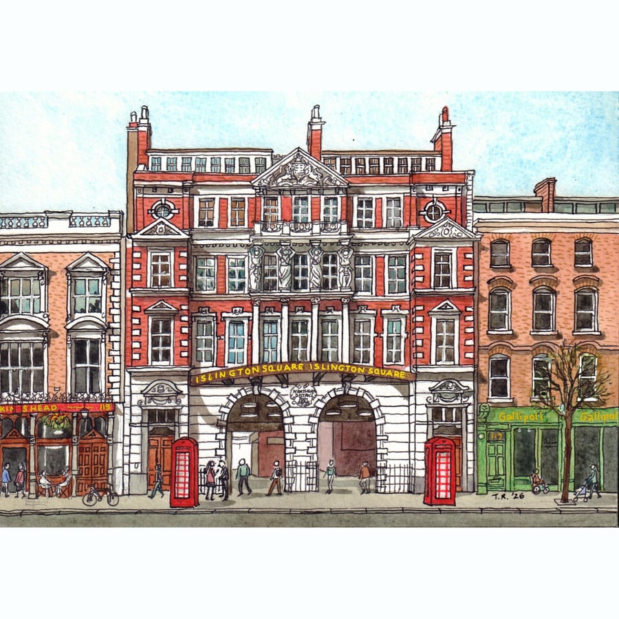 Islington Square, Upper Street, A4 and A5 sizes
