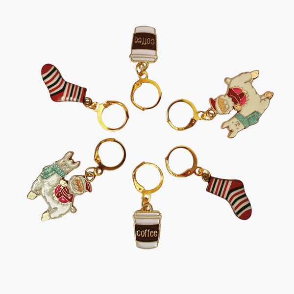 Christmas Charm Stitch markers