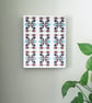 Ottoman Inspired Pomegranate Pattern Chunky Ceramic Wall Plaque Ready to Hang - Image 3