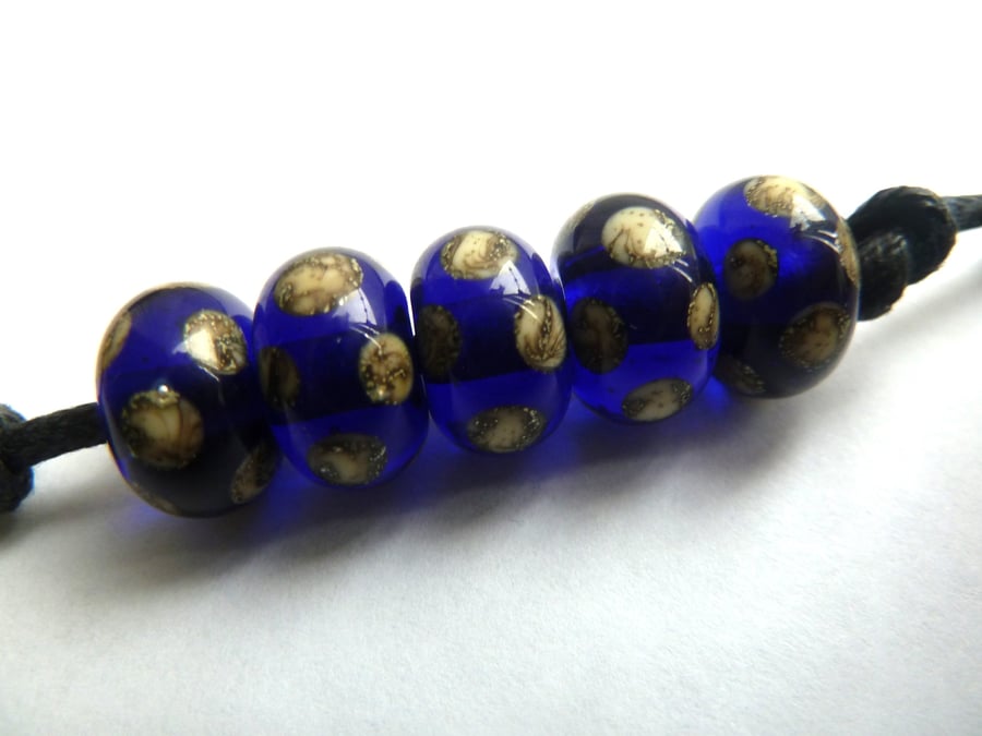 blue spot beads