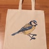 Blue-tit Eco Fabric Reusable Shopping Tote Bag
