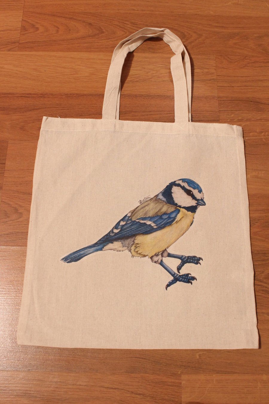SALE ITEM - Blue-tit Eco Fabric Reusable Shopping Tote Bag