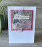 Mixed Media Stitched Congratulations Greetings Card  - Image 2