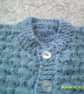 18 inch Blue Round Neck Cardigan - Image 3