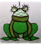 Frog Suncatcher Stained Glass Handmade  - Image 4