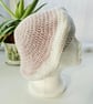 Beret Hat Pink Silver Two-tone
