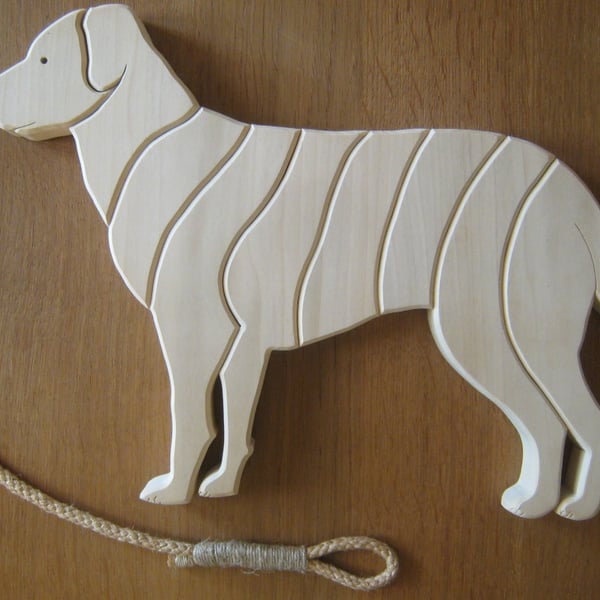 Golden Labrador Trivet in Tulipwood