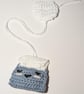 Crochet Mint Teabag Bookmark - Image 1