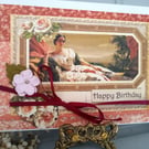 Vintage-style Birthday Card - Birthday Card - Elegant Birthday Card